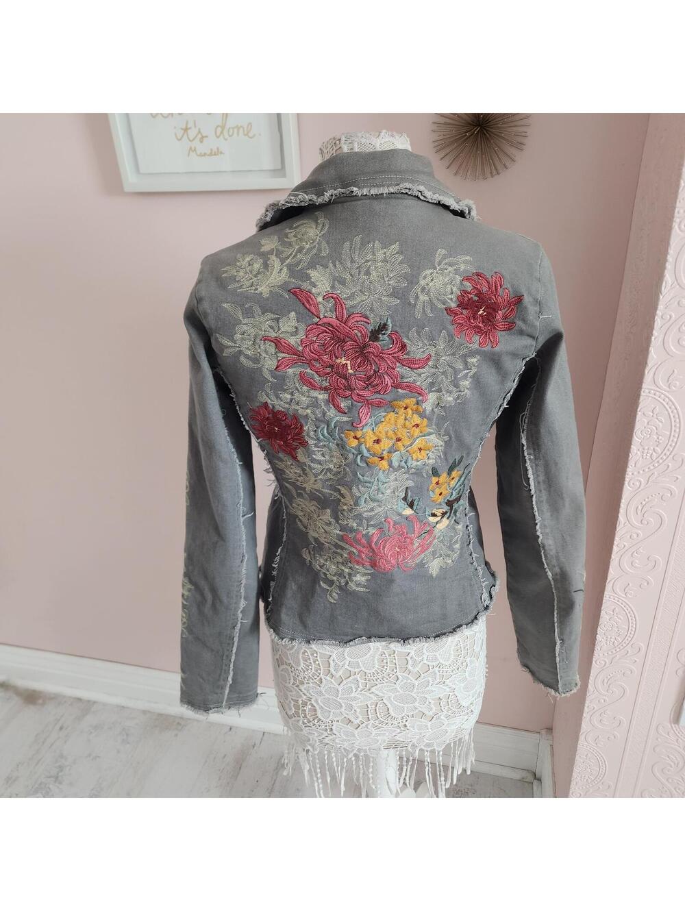 DB Sport unique embroidered olive freen jacket M - Picture 6 of 8